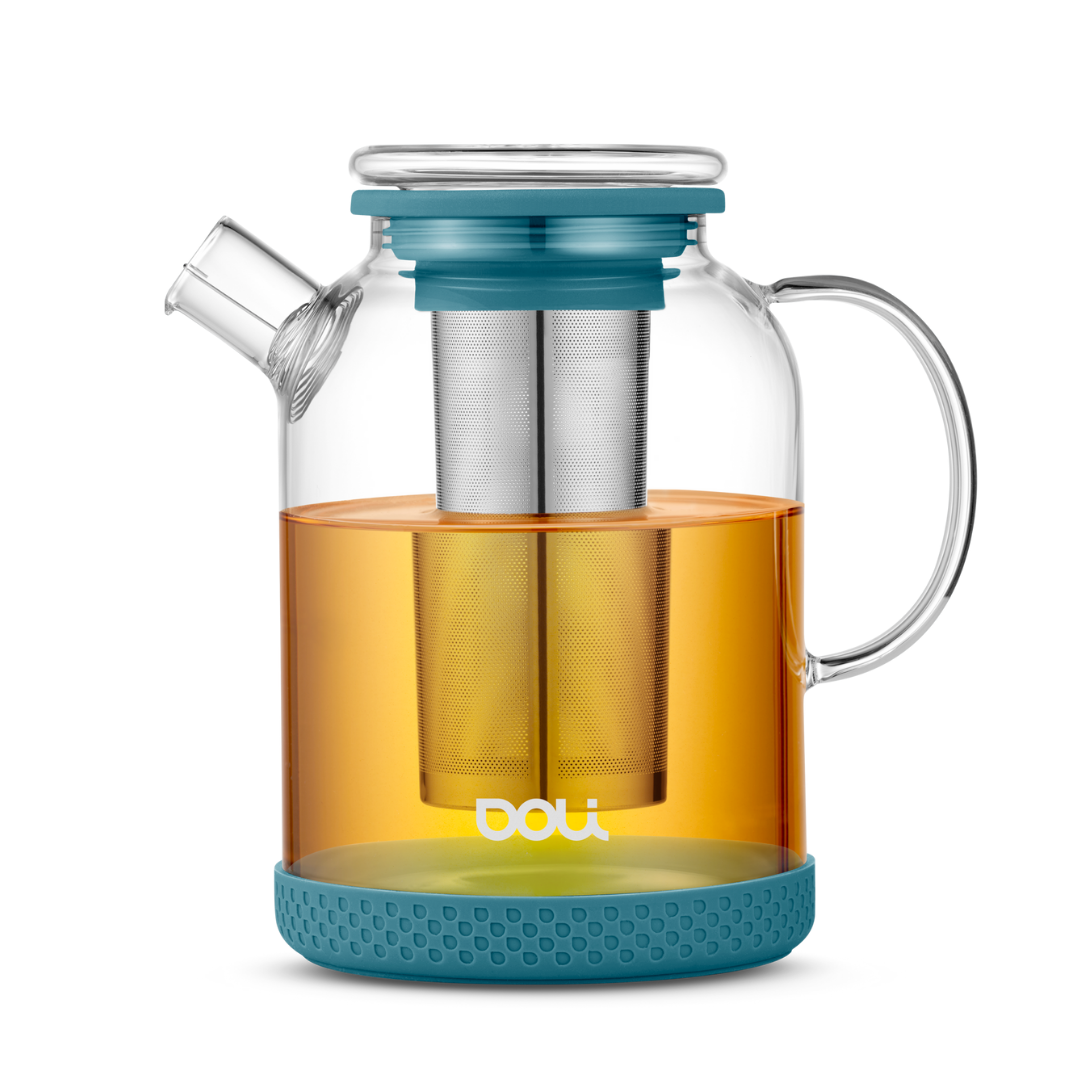 Teekanne Glas mit Sieb 1,5L - für 1-8 Tassen